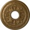 Ekena Millwork Baltimore Ceiling Medallion (Fits Canopies up to 5 1/2"), 15 3/8"OD x 4 1/4"ID x 1 1/2"P, Pale Gold CM15BAPAS - alternate 1